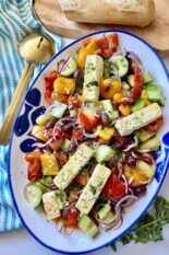 roasted greek salad platter
