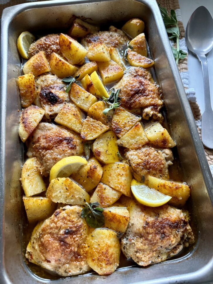 greek lemon chicken potatoes