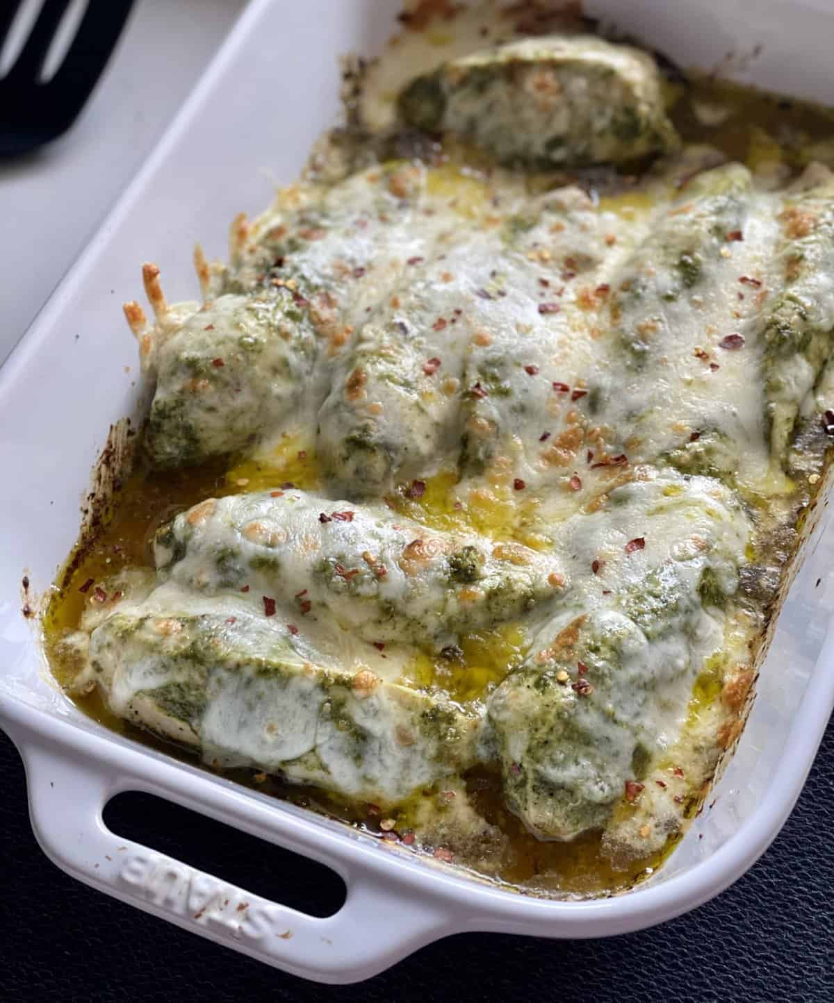 Easy Baked Pesto Chicken Hungry Happens