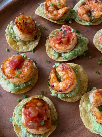 mini shrimp tostadas