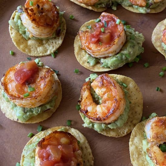 Mini Shrimp Tostadas - Hungry Happens