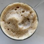 frappe greek ice coffee foam