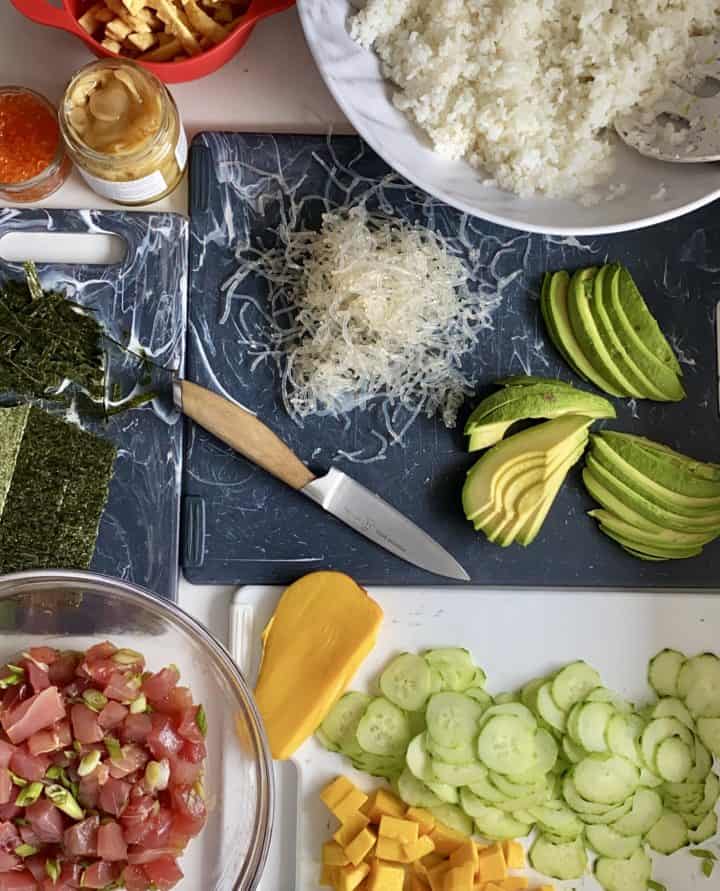 tuna poke bowls ingredients