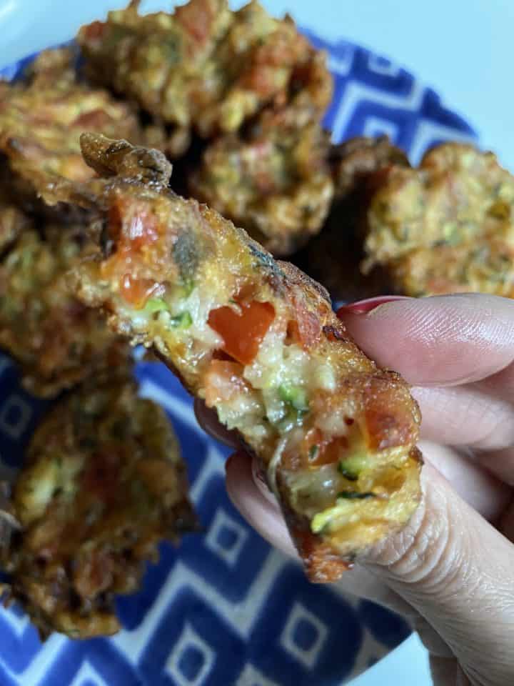 tomato fritters bite