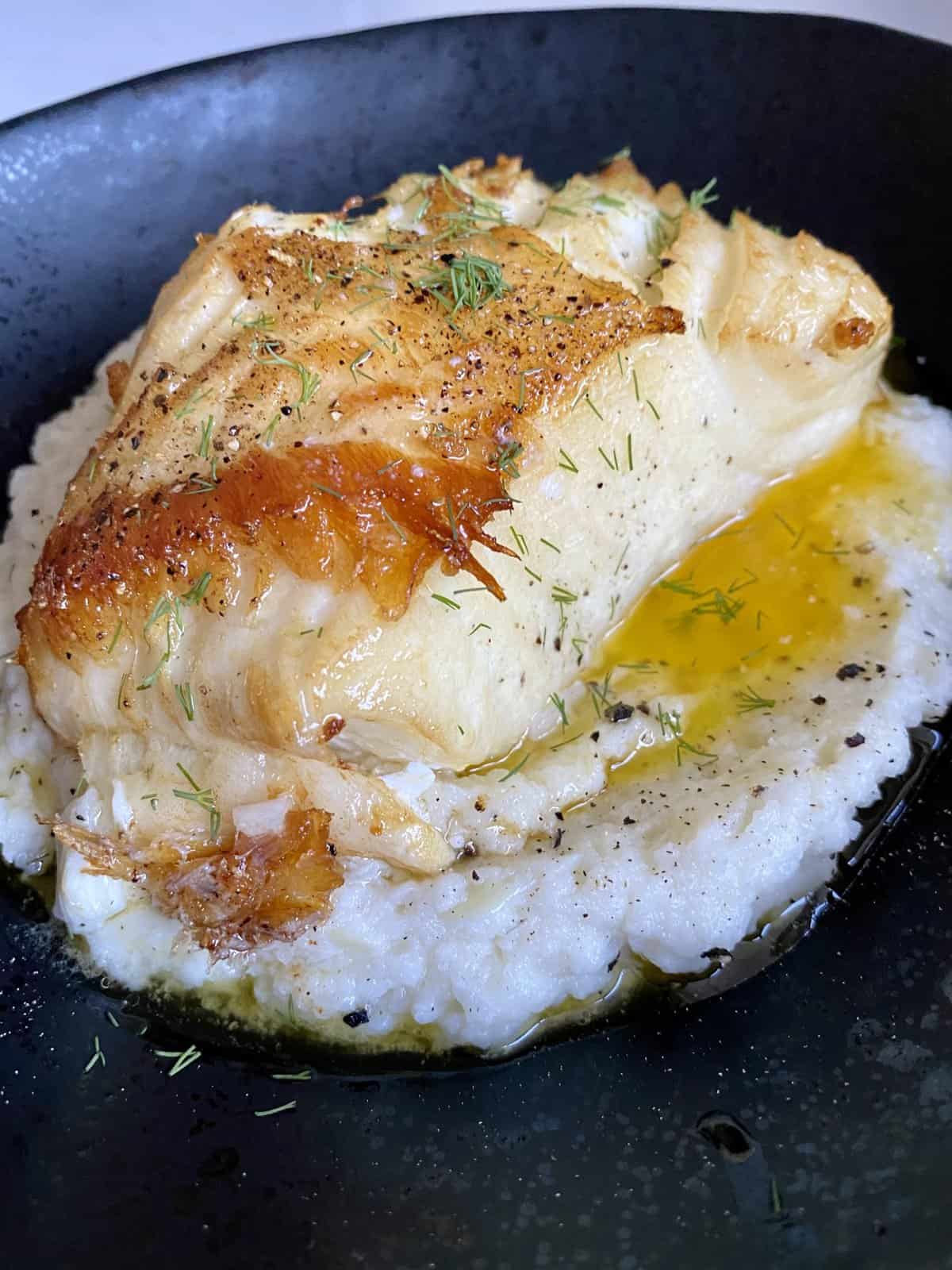 Pan Seared Chilean Sea Bass With Lemon