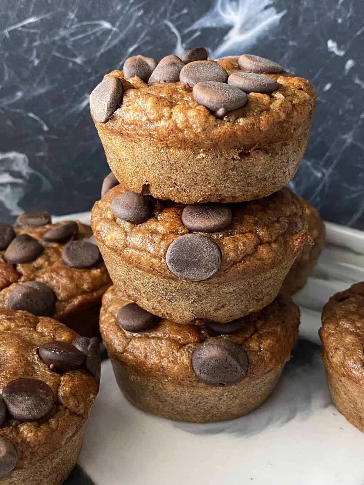 Flourless Banana Oat Muffins-image