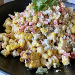 mexican street corn salad side view