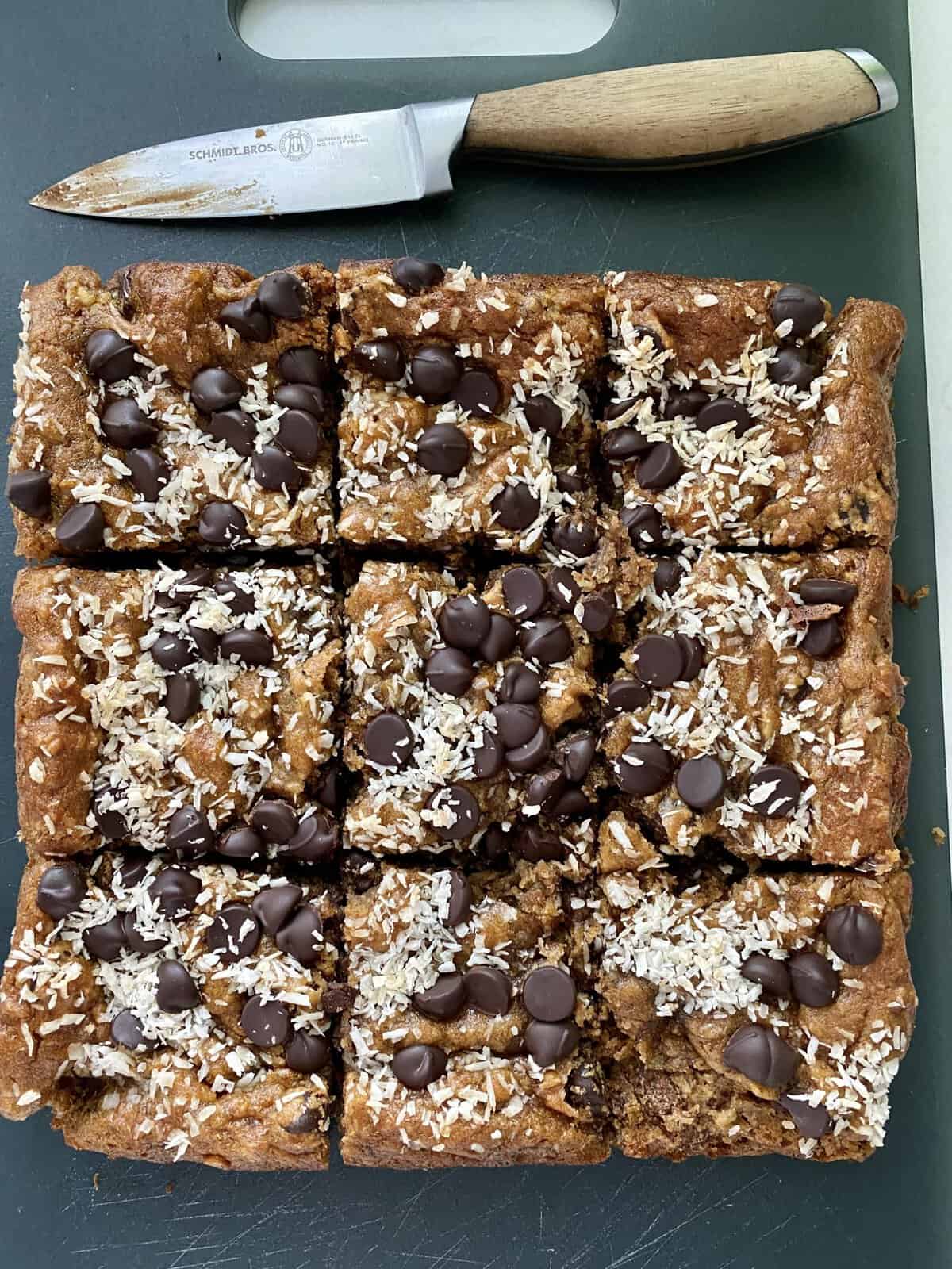 Easy Flourless Almond Joy Bars (One Bowl) - Hungry Happens