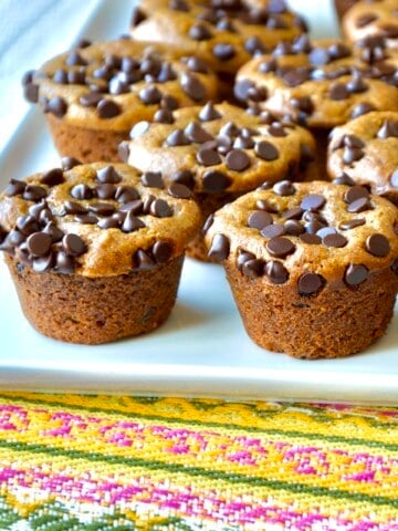 pumpkin chocolate muffins side