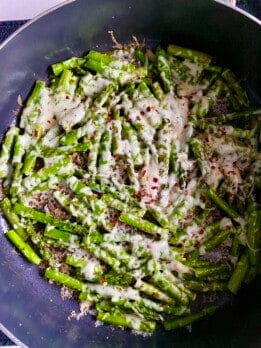 3 minute skillet asparagus