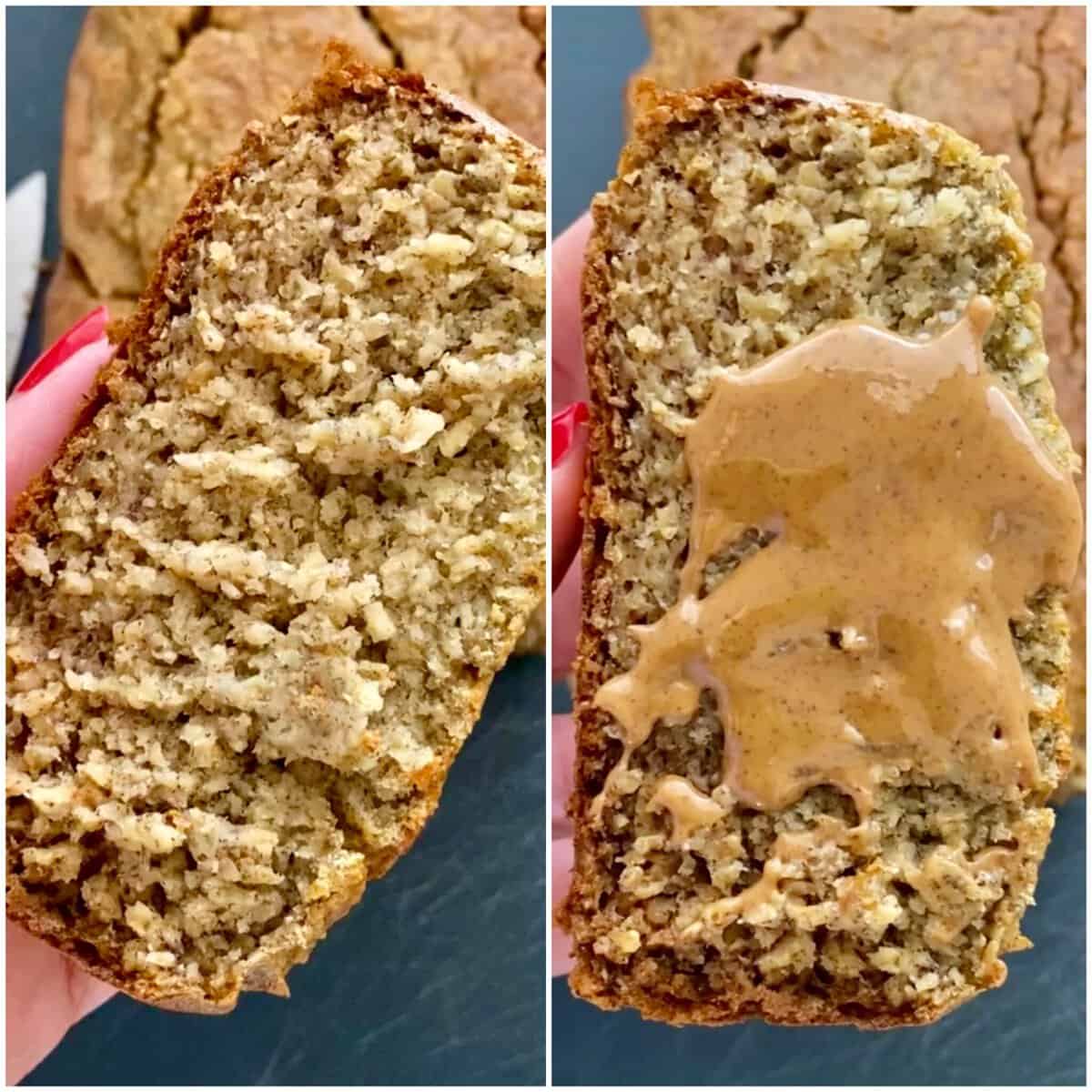 Healthy Banana Oatmeal Bread (5 Ingredients) - Hungry Happens