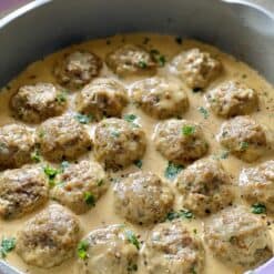 swedish meatballs in the sauce