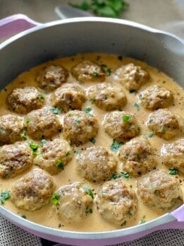 swedish meatballs in the sauce