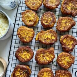 pumpkin fritters on cooling rack