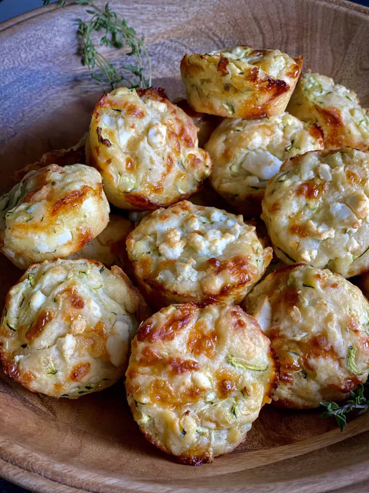 Feta and Zucchini Muffins - Hungry Happens