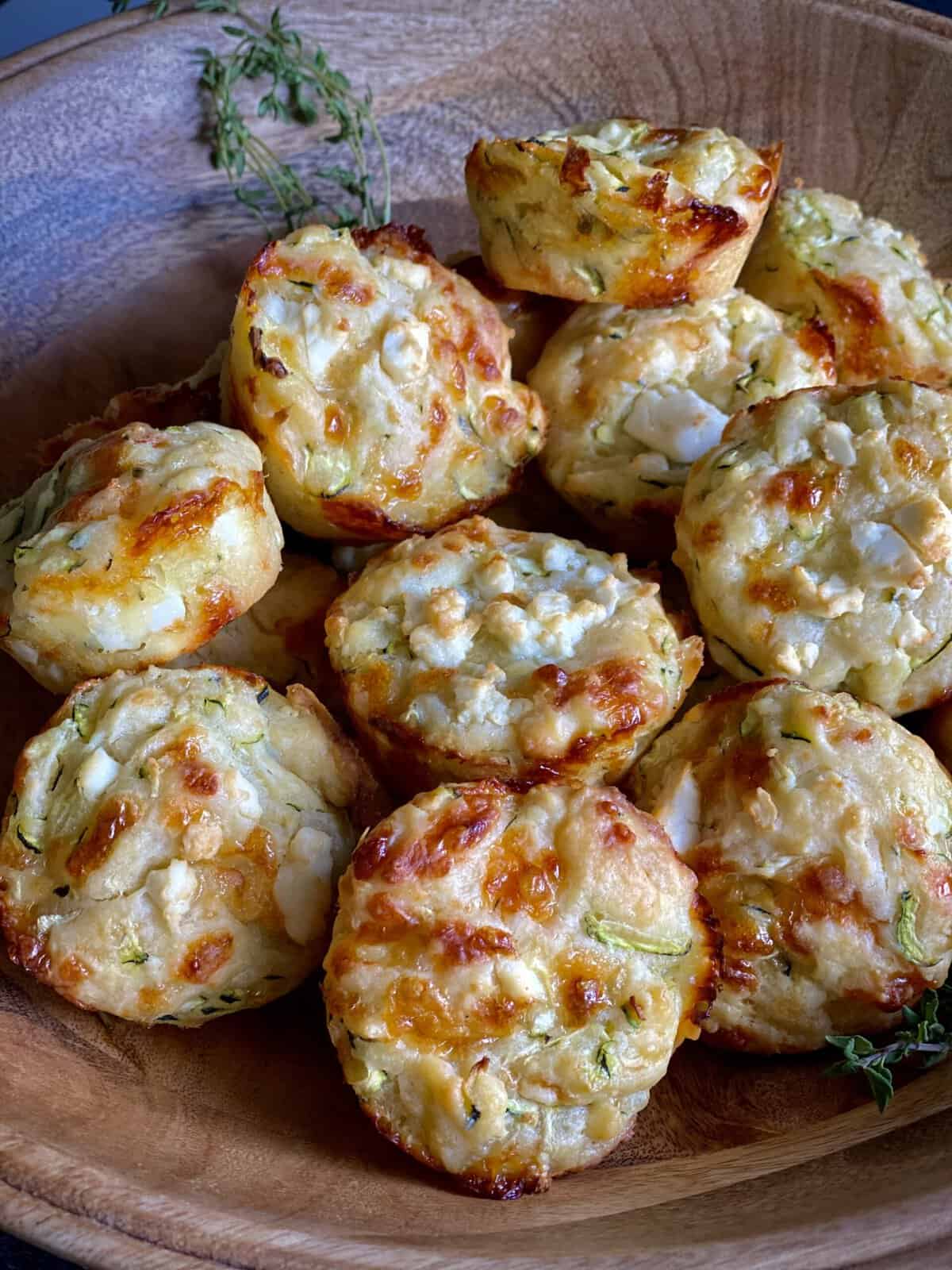 Feta and Zucchini Muffins - Hungry Happens