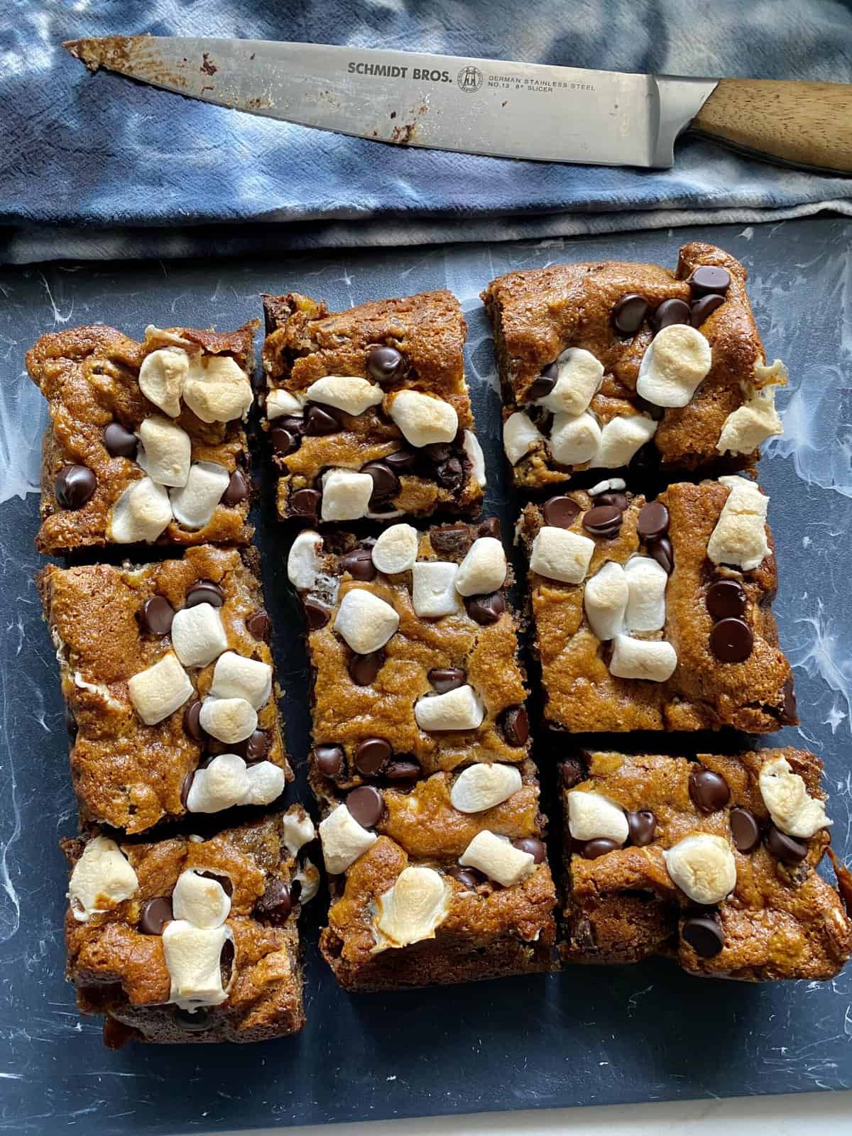 Flourless S'mores Bars (One Bowl) - Hungry Happens