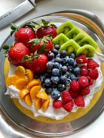 greek yogurt cake from above