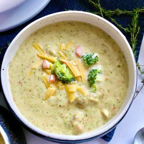 Chicken Broccoli Cheddar Soup - Hungry Happens