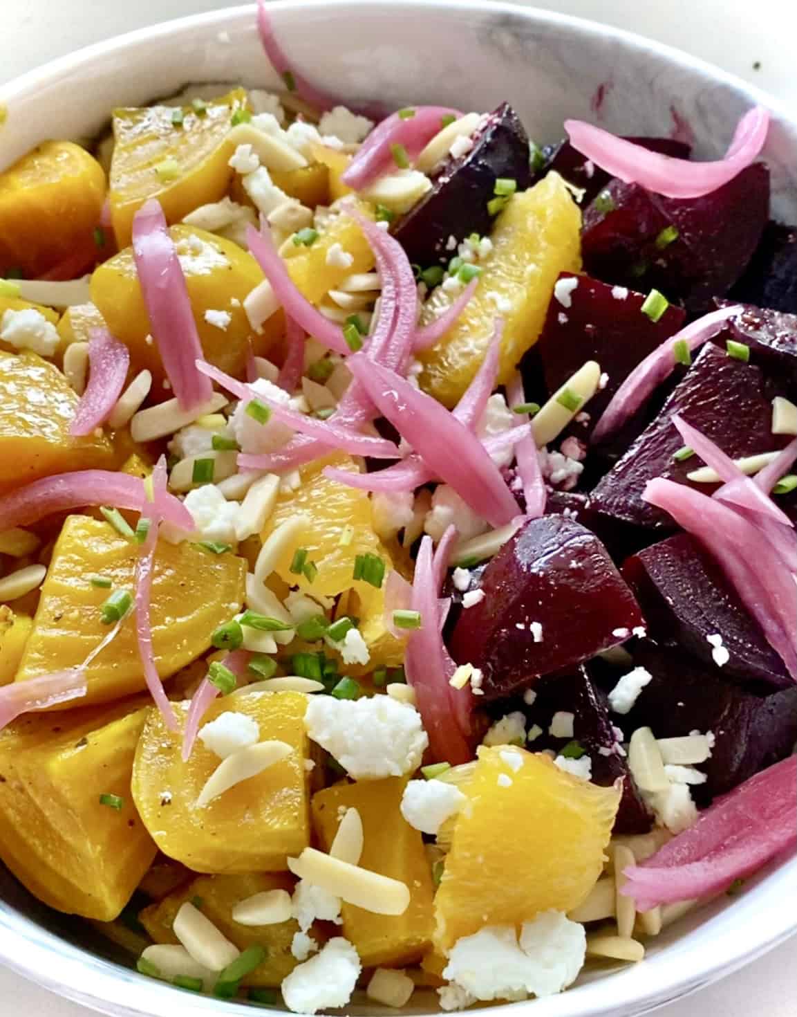 Greek Roasted Beet Salad (Patzaria Salata) - Hungry Happens