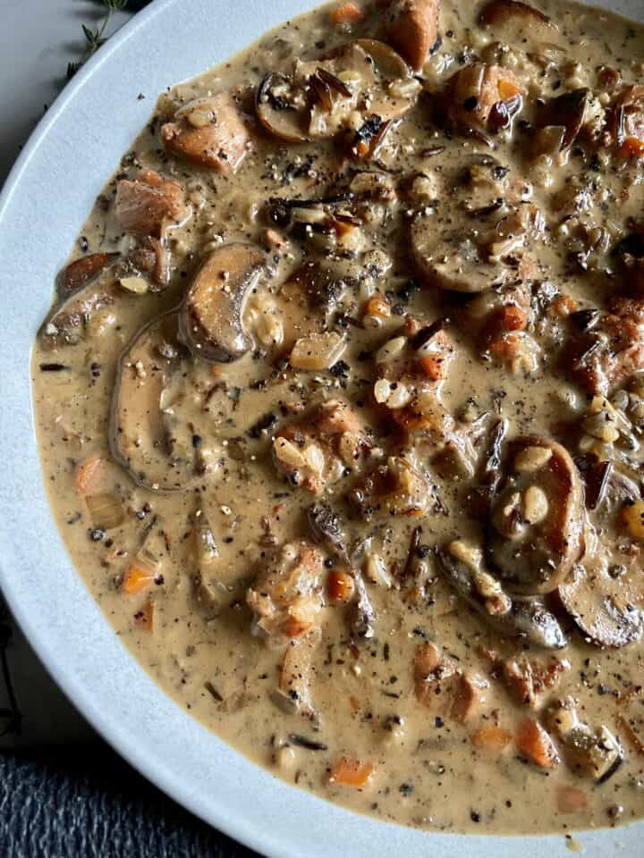 Creamy Chicken and Wild Rice Soup with Mushrooms - Julia's Album