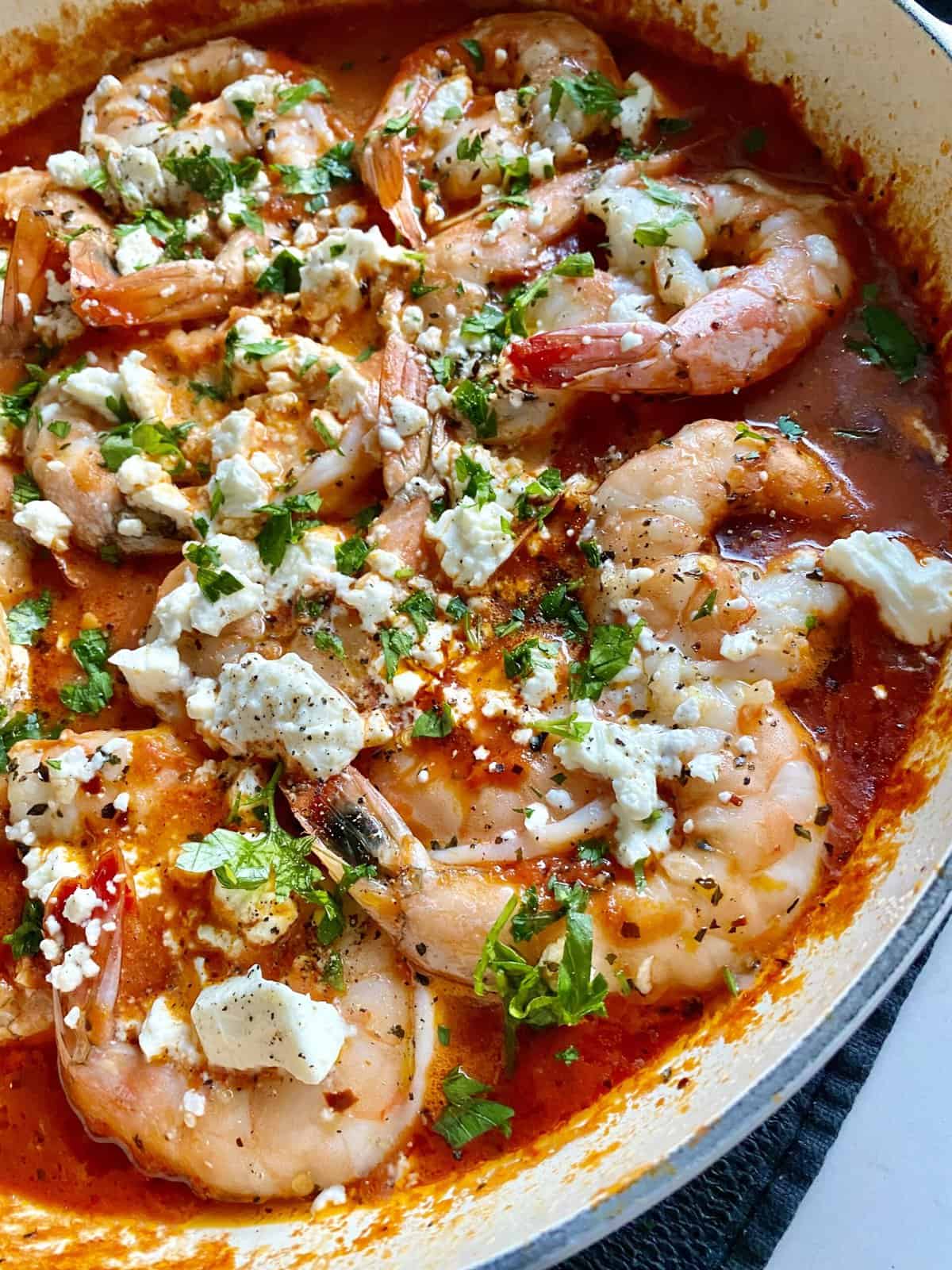 Shrimp Saganaki Orzo (One Pan) Hungry Happens