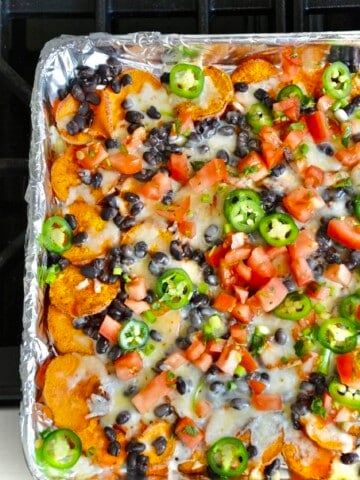 sweet potato nachos close up
