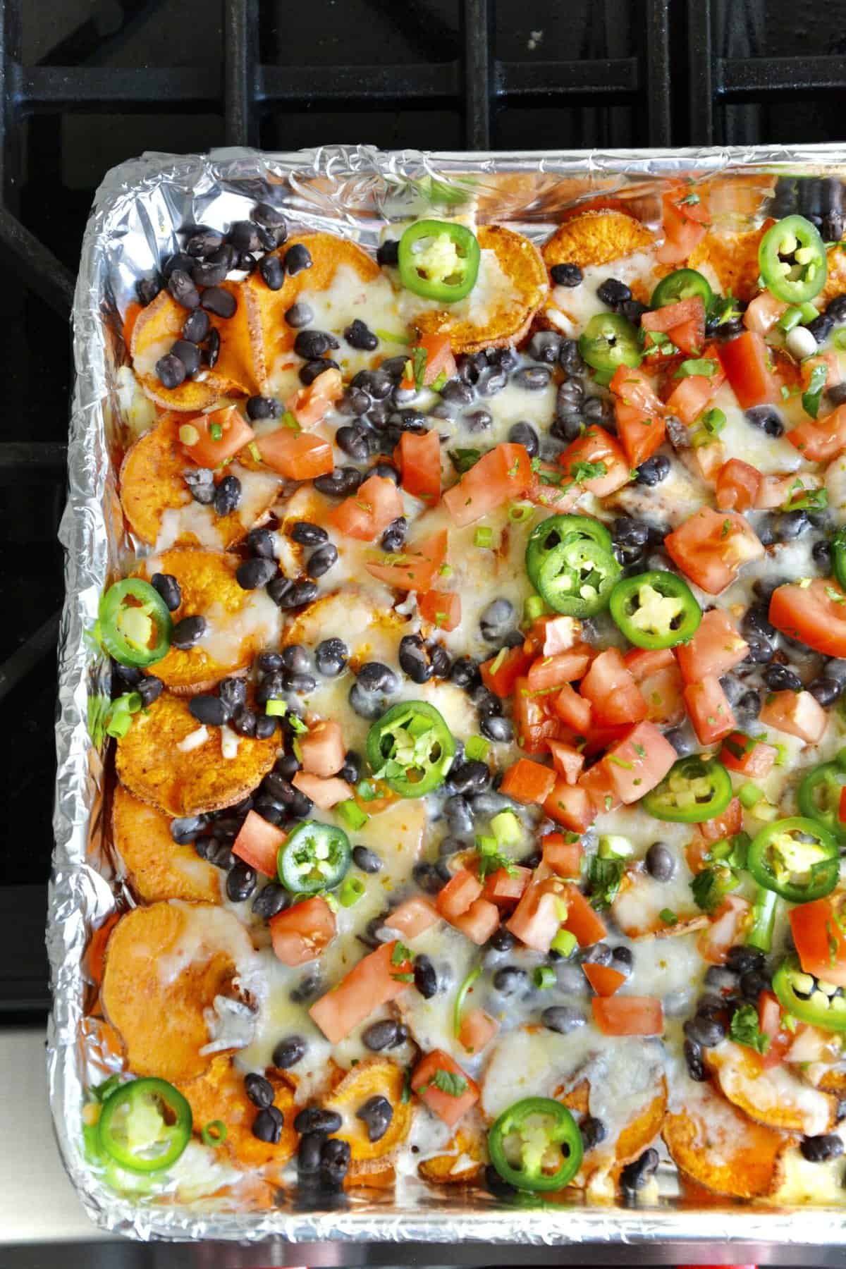 sweet potato nachos close up