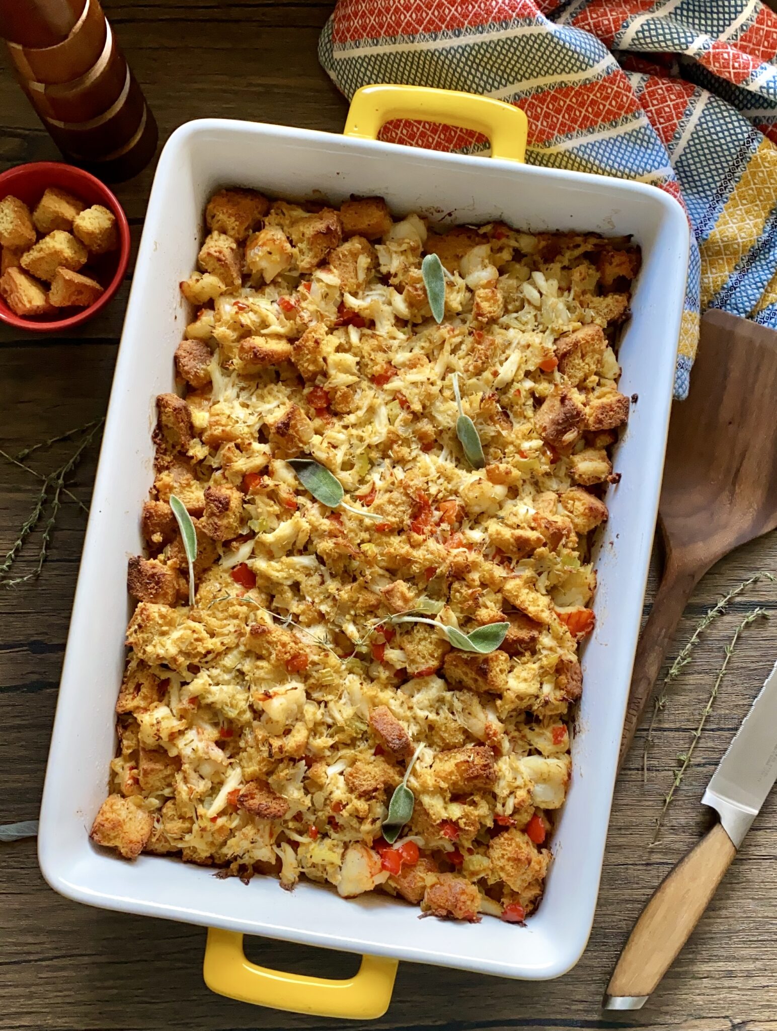Seafood Stuffing - Hungry Happens