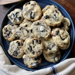 oreo cheesecake cookies in platter