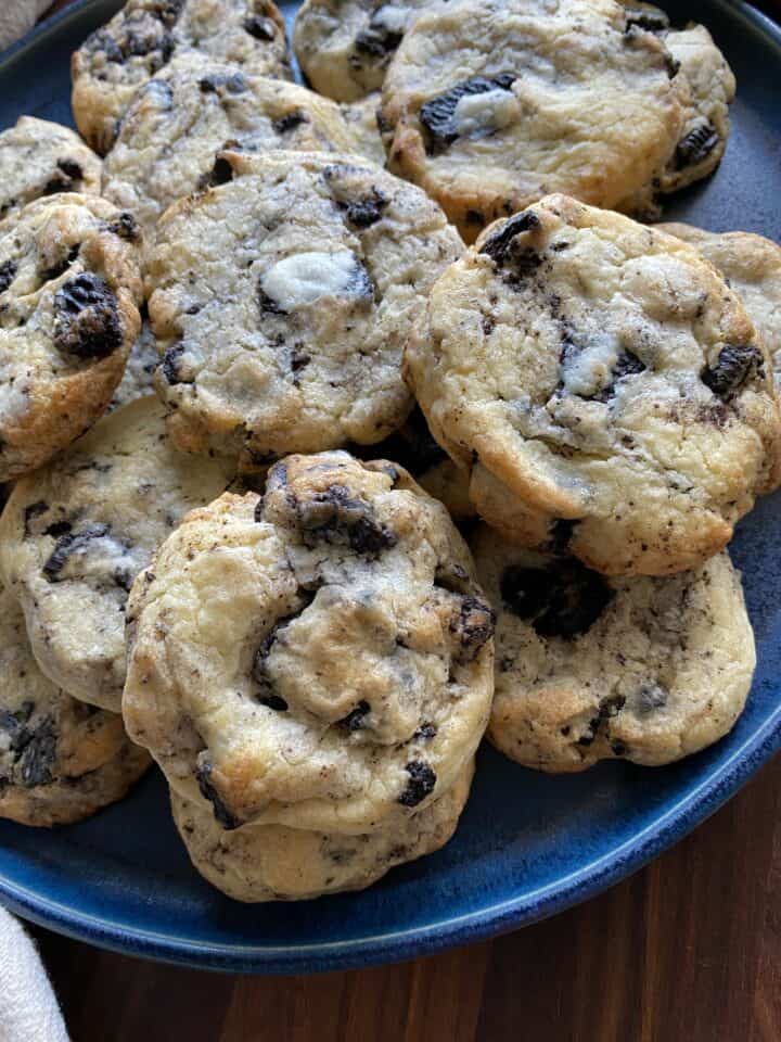 oreo cheesecake cookies golden edges