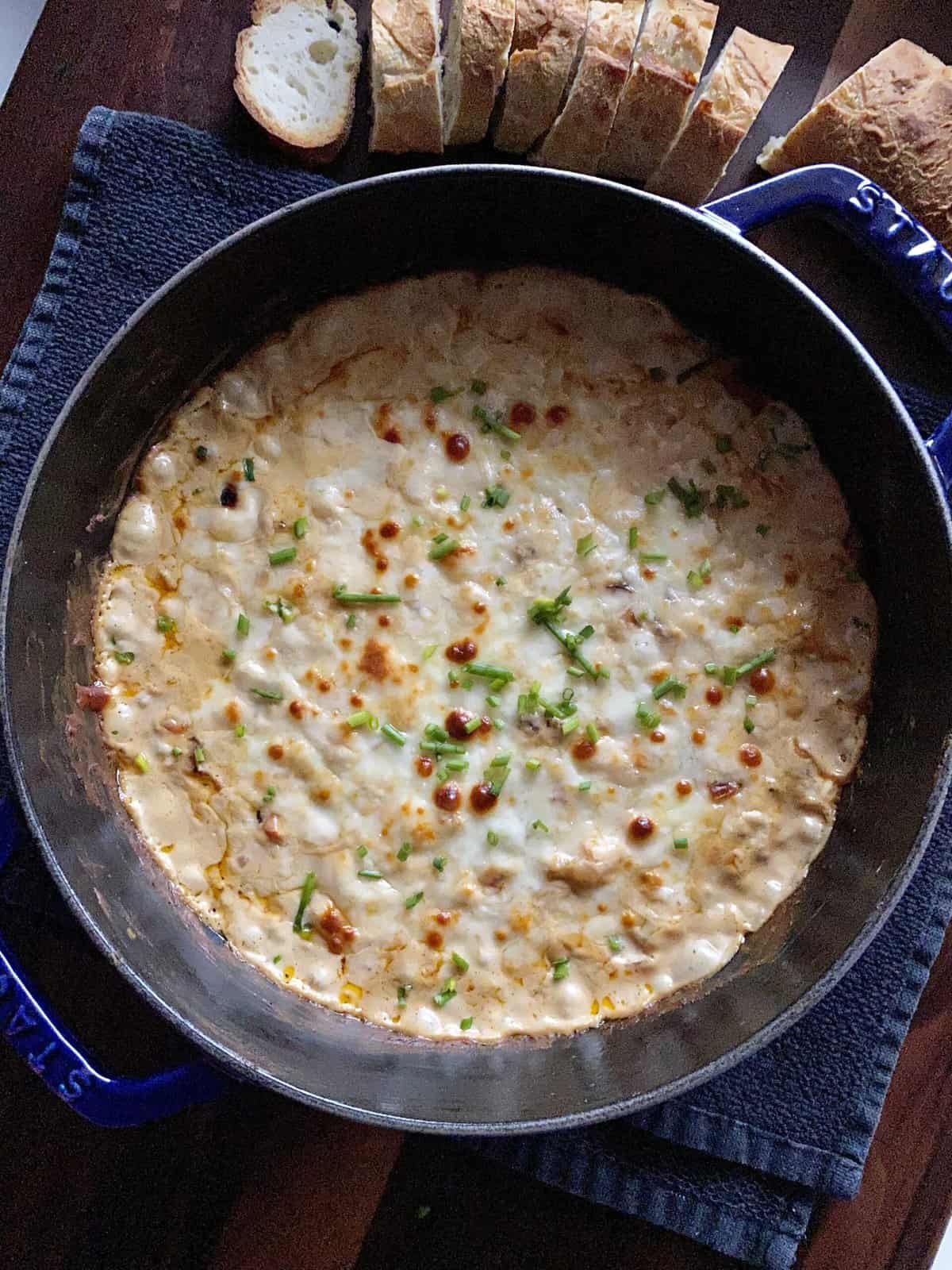 spicy shrimp dip with bread