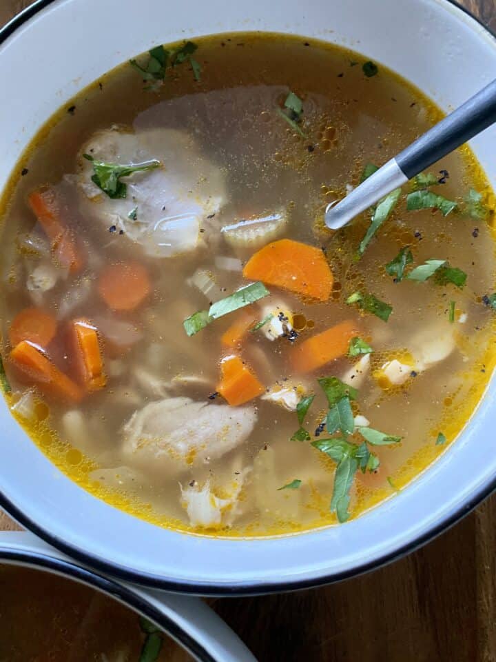 Easy Chicken Vegetable Soup - Hungry Happens