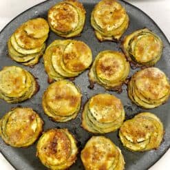 baked zucchini stacks