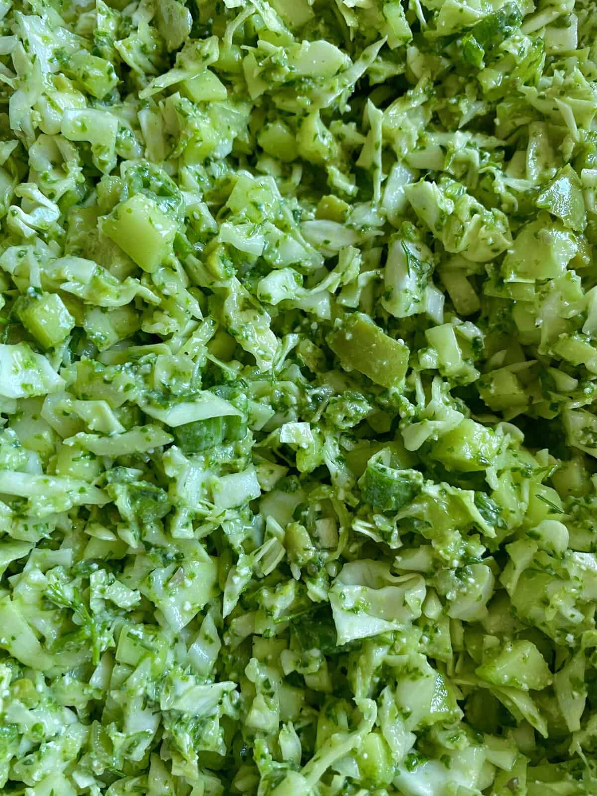 The Greenest Chopped Salad - She Likes Food