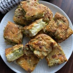 broccoli feta brownies