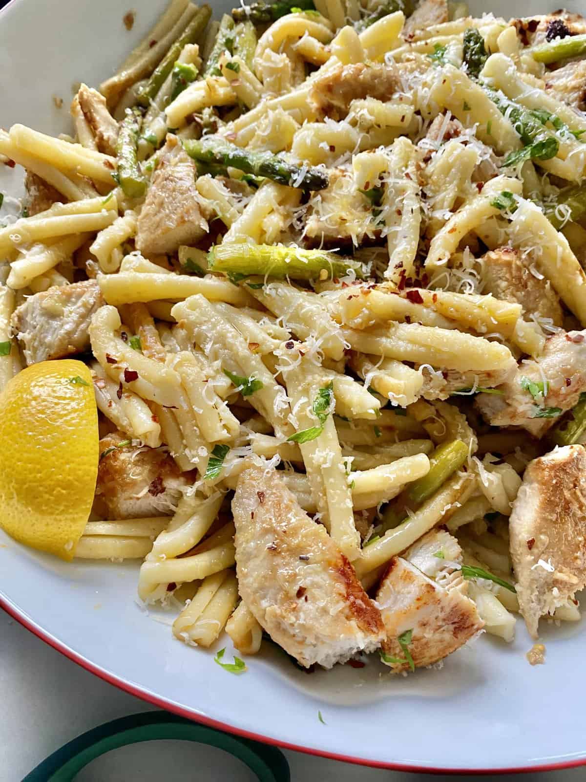 The Great Pasta Question and Lemony Chicken and Vegetable Pasta
