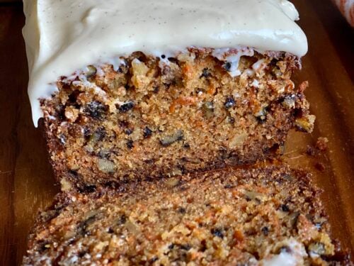 Vegan aloha carrot cake loaf - Choosing Chia