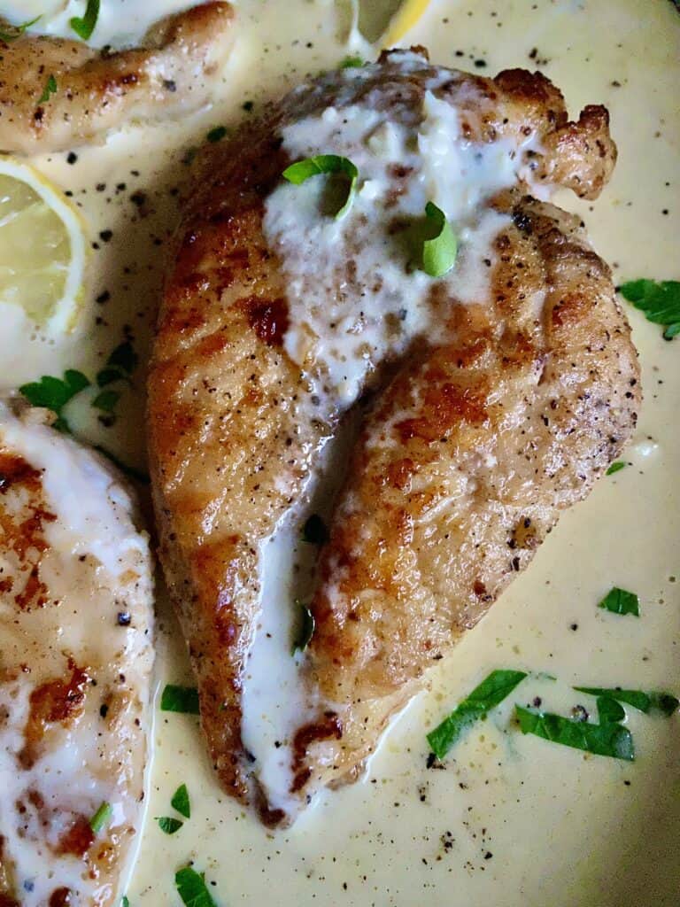 Creamy Lemon Chicken Breasts - Hungry Happens