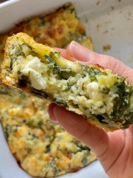 spinach feta brownie bars