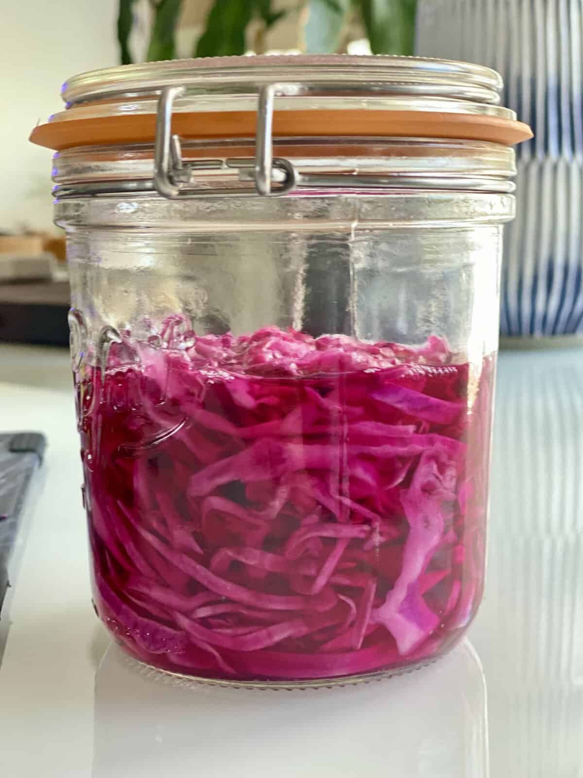 Easy Pickled Red Cabbage Hungry Happens