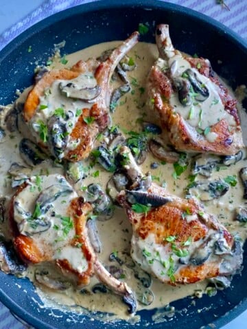 creamy mushroom pork chops