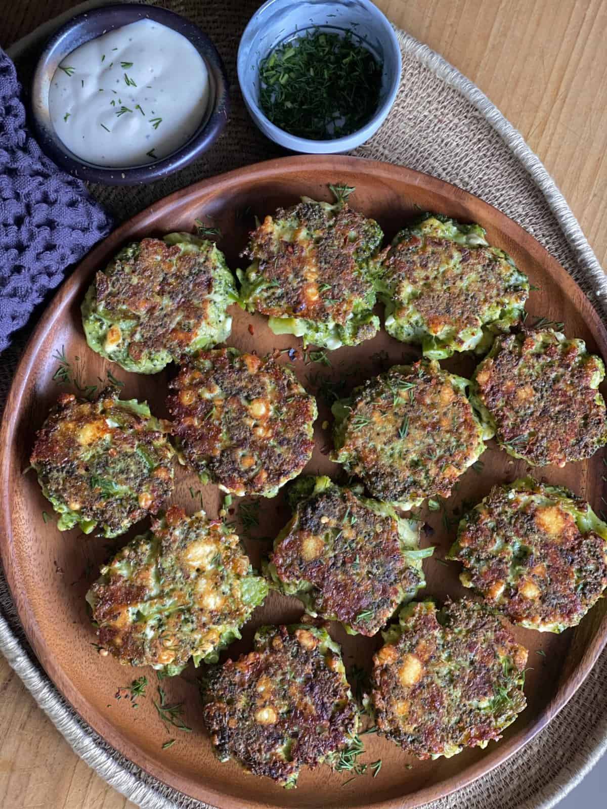 Broccoli Feta Fritters Hungry Happens