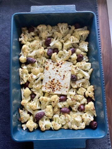 baked feta cauliflower pasta