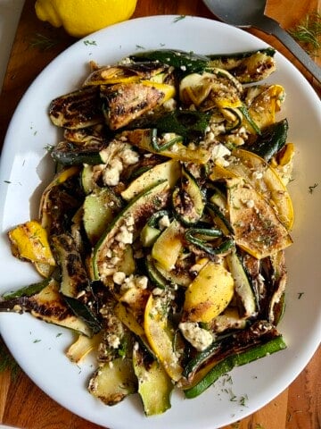 Grilled Zucchini Feta Salad