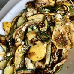 grilled zucchini feta salad