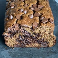 chocolate chip banana oat bread