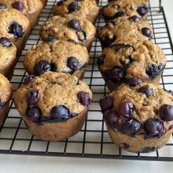 blueberry banana muffins sugar free