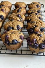 blueberry banana muffins sugar free