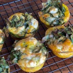 spinach feta egg cups